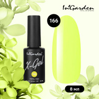 In'Garden Гель лак для ногтей, самовыравнивающийся неоновый плотный насыщенный яркий, декоративное покрытие для маникюра и педикюра, желтый, 8 мл
