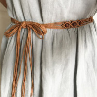 Тканый Плетеный поясной ремень с кисточками для женских платьев, Тонкий Повседневный волнистый веревочный корсет с вырезами, этнический пояс, аксессуары