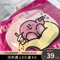 lanrenn~重磅純棉！玫紅色短袖t恤女2023年新款寬鬆韓版美式上衣