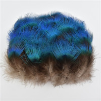 Натуральные синие перья павлина для изготовления ювелирных изделий 3-7 см, рукоделие, искусственные аксессуары, украшение, перо, товары для рукоделия