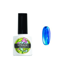 RuNail Professional Гель лак Vitrage витражный морская волна, №4005, 7 мл.