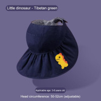 Мультяшная летняя шляпа от солнца для детей мальчиков девочек простая Солнцезащитная шляпа с большими полями Повседневная шляпа с козырьком Регулируемая УФ-защита для улицы