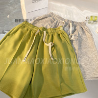 hen顯白！夏季休閒運動短褲女夏天寬鬆舒適外穿逛街短褲五分褲