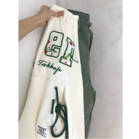 美式復古設計感連帽開杉衛衣女外套寬鬆拉鍊抽繩字母刺繡春秋上衣