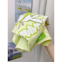 2023新款綠色純棉短袖T恤女夏季寬鬆vintage情侶裝甜酷半袖上衣潮