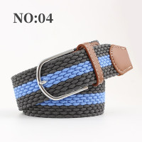 Новинка роскошный мужской ремень ZLD без отверстий мужской Эластичный реверсивный ремень смешанных цветов тянущийся тканый холщовый ремень wo мужской ремень