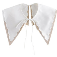 Женское милое Элегантное ожерелье из органзы с искусственным воротником, шаль, многослойное сращивающееся Тюлевое ожерелье, короткая рубашка на шнуровке, мини-пончо