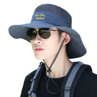 Панама мужская с защитой от УФ-лучей, модная шляпа для отдыха на открытом воздухе, с полями, летняя