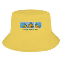 Панама в стиле унисекс, модная рыболовная шляпа от солнца, в стиле хип-хоп, с кулинарным принтом, Улица Сезам