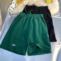 氣泡紋）短褲女夏季五分褲子高腰顯瘦寬鬆運動五分褲潮ins輕薄透氣