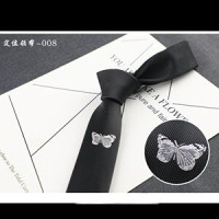 Галстук из полиэстера с цветочным принтом, 5 см