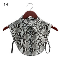 Женская однотонная кружевная блузка с ложным воротником, винтажная белая и черная блузка со съемным воротником, винтажные аксессуары для одежды