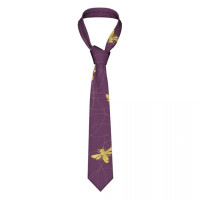 Галстук с мультяшным принтом пчелы, милые забавные медведи, мужские дизайнерские галстуки, Подарочная рубашка, деловой галстук 8 см