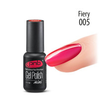 Гель лак для ногтей PNB Gel Polish UV/LED 005 покрытие для маникюра и педикюра витражный fiery 4 мл