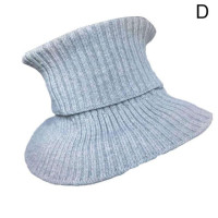 Воротник-водолазка Мужской трикотажный в рубчик, ложный Воротник, эластичная рубашка, ветрозащитный платок, Съемный Воротник с Dickey Col I6C4