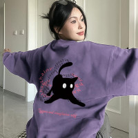 高級感超好看衛衣女春秋薄款2023新款爆款小眾設計感oversize外套