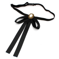 Женский шейный воротник рубашка шикарный галстук-бабочка для девушек из сплава Свадебный деловой ГАЛСТУК Японский Школьный Регулируемый эластичный галстук-бабочка