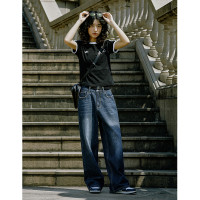 珍妮 短版t恤女短袖夏季2023新款設計感小眾別致辣妹內搭顯瘦上衣