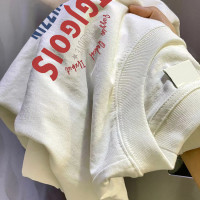 時髦精B入單品！純棉短袖女洋派減齡上衣百搭寬鬆高級感情侶t恤