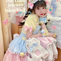 Alice girl原創新款 Lolita糖果貓 抱嬰袋裙