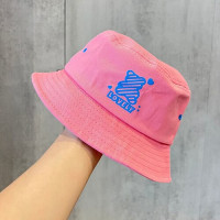 Панама с милым медведем для детей, шляпа от солнца, для пляжа, путешествий, летняя, с милым принтом, для защиты от солнца, для отдыха на открытом воздухе, для мальчиков и девочек