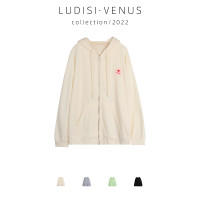 【全店品牌折扣】棉愛心小標衛衣小心機設計感連帽外套開衫女