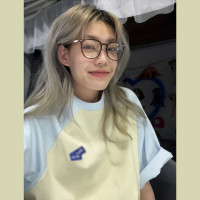 撞色拼接插肩短袖t恤女秋季設計感小眾2023年新款多巴胺寬鬆上衣