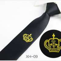 Галстук с вышивкой в виде цветка, животного, оленя