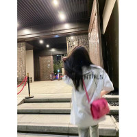 美式高街設計感小眾簡約白色字母純棉短袖t恤女夏季寬鬆半袖上衣