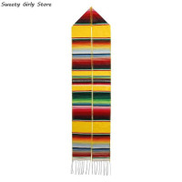 Мексиканский Выпускной ремень шарф 2023 на церемонию выпускного искусственные принадлежности плечевой ремень для градиентного фото реквизит длинные шарфы в полоску