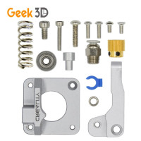 Ender3 MK8 серый металлический комплект экструдера + CR10 Bowden PTFE, трубки серии XS, 1 м для нити 1,75 мм, детали для 3D-принтера