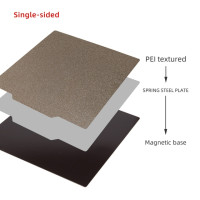 Детали для 3D-принтера XCR PEI, матовый пружинный стальной лист с порошковым покрытием, основание пластины 220/235/310/410 мм, тепловая платформа для принта Ender 3