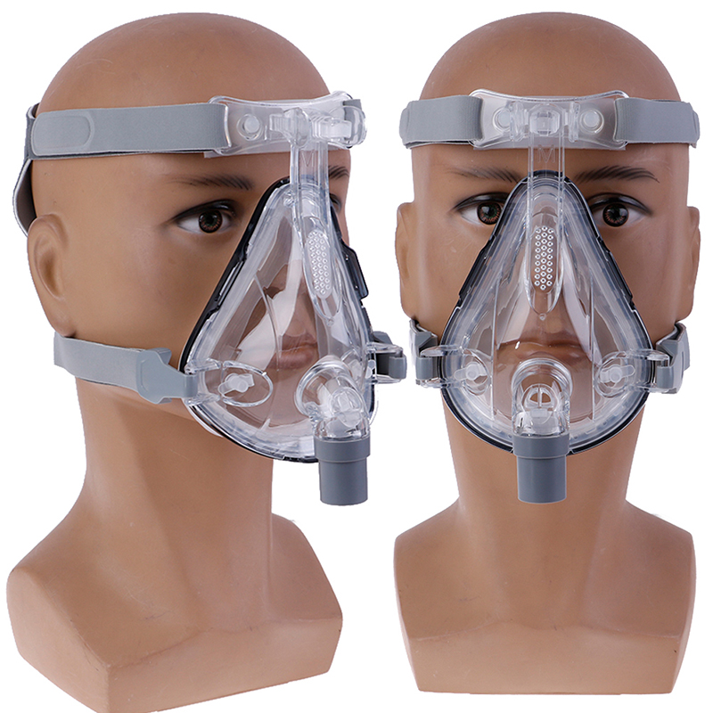 Full Face Mask For CPAP Machine With Adjustable Chin Headgear Strap For Sleeping Apnea Anti Snoring Solution