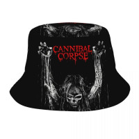 Панама с металлическим ремешком Death для мужчин и женщин, модная пляжная Панама от солнца в готическом стиле, с музыкой