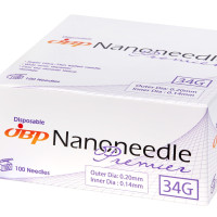 Иглы для инъекций Nanoneedle 34G - (SUTW 0,2 x 6 мм - 100 штук)