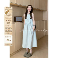 喲米YOMI小個子日系無袖洋裝女秋季新款高端精緻氣質背心長裙子