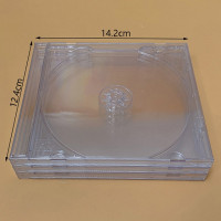 Прозрачный пластиковый однокомпонентный диск для CD, DVD, 14,2 × 12,4 × 1,0