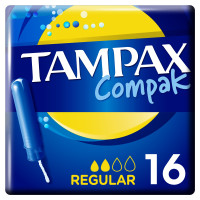 Женские Гигиенические тампоны с аппликатором TAMPAX Compak Regular, 16 шт.