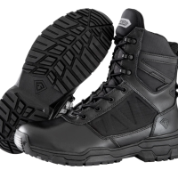 大尺碼外貿男高筒戶外防水黑色執勤沙漠靴子舒適訓練鞋