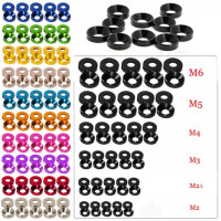 Шайбы для болтов типа M2.5 - M6, цвет в ассортименте