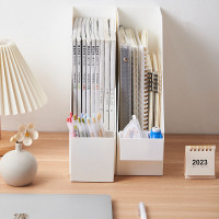 办公用品文件架办公室书立学生桌面文件收纳盒书本文具书籍文件盒