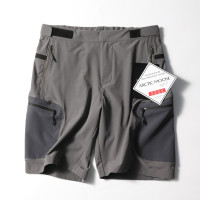 戶外機能風！撞色拼接設計！寬鬆版型！夏季防水男士休閒軟殼短褲