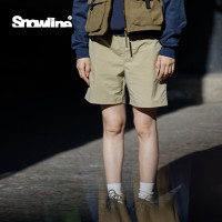 Snowline雪線簡約彈力女款短褲夏季戶外五分褲沙灘褲休閒褲