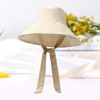 Панама женская складная с широкими полями, хлопковая Панама в французском стиле, на бретельках, с элегантной лентой, для пляжа и отдыха на открытом воздухе