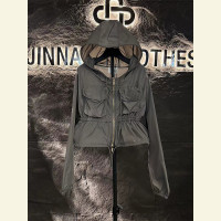 2023新款夏季別致甜辣很仙的黑色連帽外套高級感小眾薄款防曬衣女