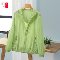 潮牌輕薄防曬衣女2023年夏季透氣寬鬆抗UV大尺碼連帽防曬服外套