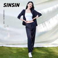 SINSIN闊腿褲女速乾運動褲夏季薄款冰絲防曬寬鬆顯瘦涼涼休閒長褲