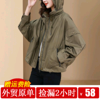 風衣2023新款防曬短外套歐貨夏季歐洲站春秋女士品牌衝鋒衣上衣