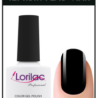 Lorilac Черный гель-лак для ногтей # 154-10 мл