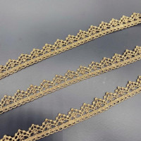 3 ярда, Золотая и серебряная кружевная отделка, лента, Высококачественная кружевная ткань, плетеная кружевная тесьма для шитья, Свадебное Ремесло, «сделай сам», аксессуары для одежды, Декор